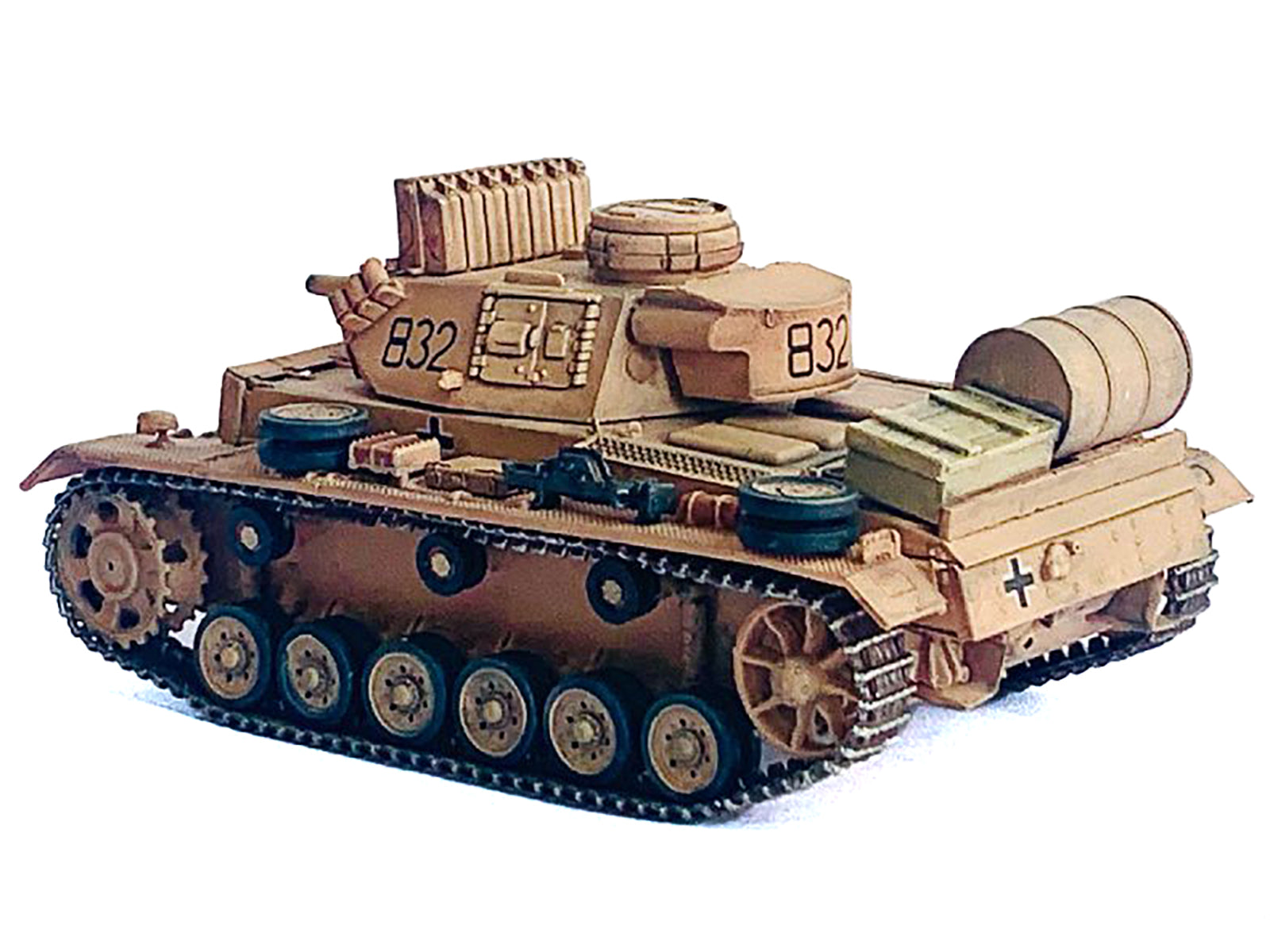 Germany Pz.Kpfw.III Ausf.N DAK Tank #832 "s.Pz.Abt.501 Tunisia" (1942/43) "NEO Dragon Armor" Series 1/72 Plastic Model by Dragon Models - image 3