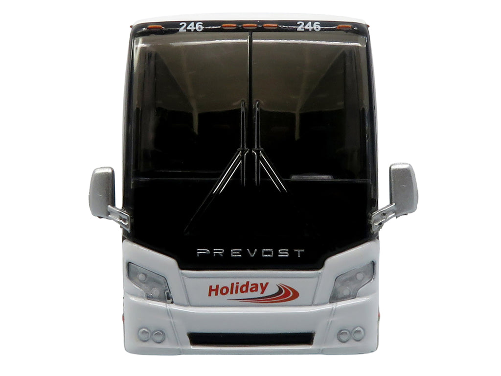 Prevost H3-45 Coach Bus "Holiday Tours - 2024 IMG Operator of the Year" White with Graphics Limited Edition 1/64 Diecast Model by Iconic Replicas - image 4