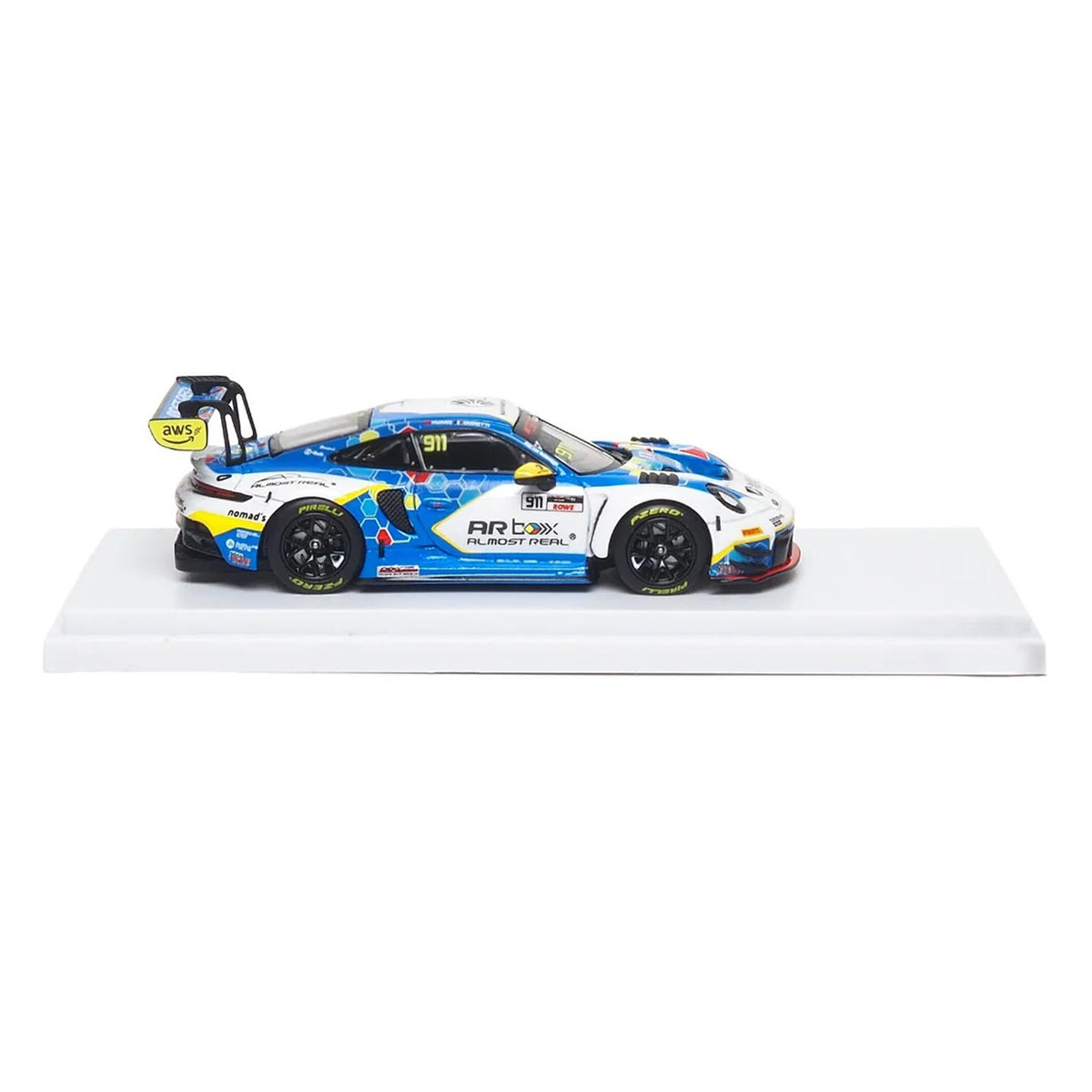 Porsche 911 GT3 R (992) #911 Alessandro Ghiretti - Huang Ruohan "Absolute Racing Presentation Car" "GT World Challenge Asia - Sepang" (2026) 1/64 Diecast Model Car by Almost Real - image 2