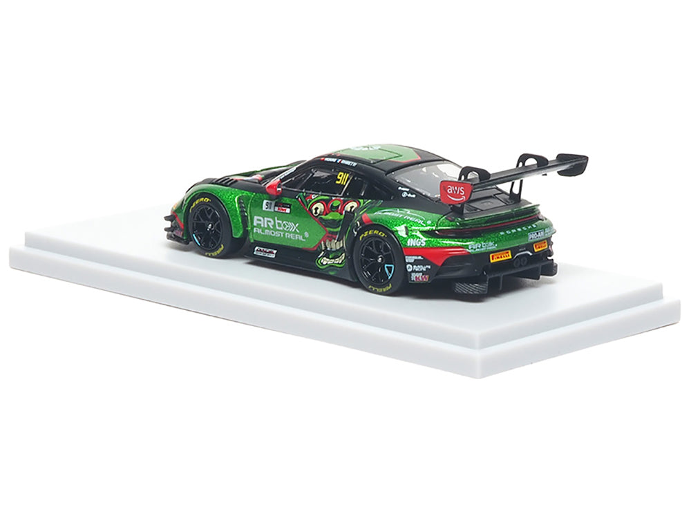 Porsche 911 GT3 R (992) #911 Alessandro Ghiretti - Huang Ruohan "Absolute Racing" "GT World Challenge Asia - Mandalika" (2026)  1/64 Diecast Model Car by Almost Real - image 3