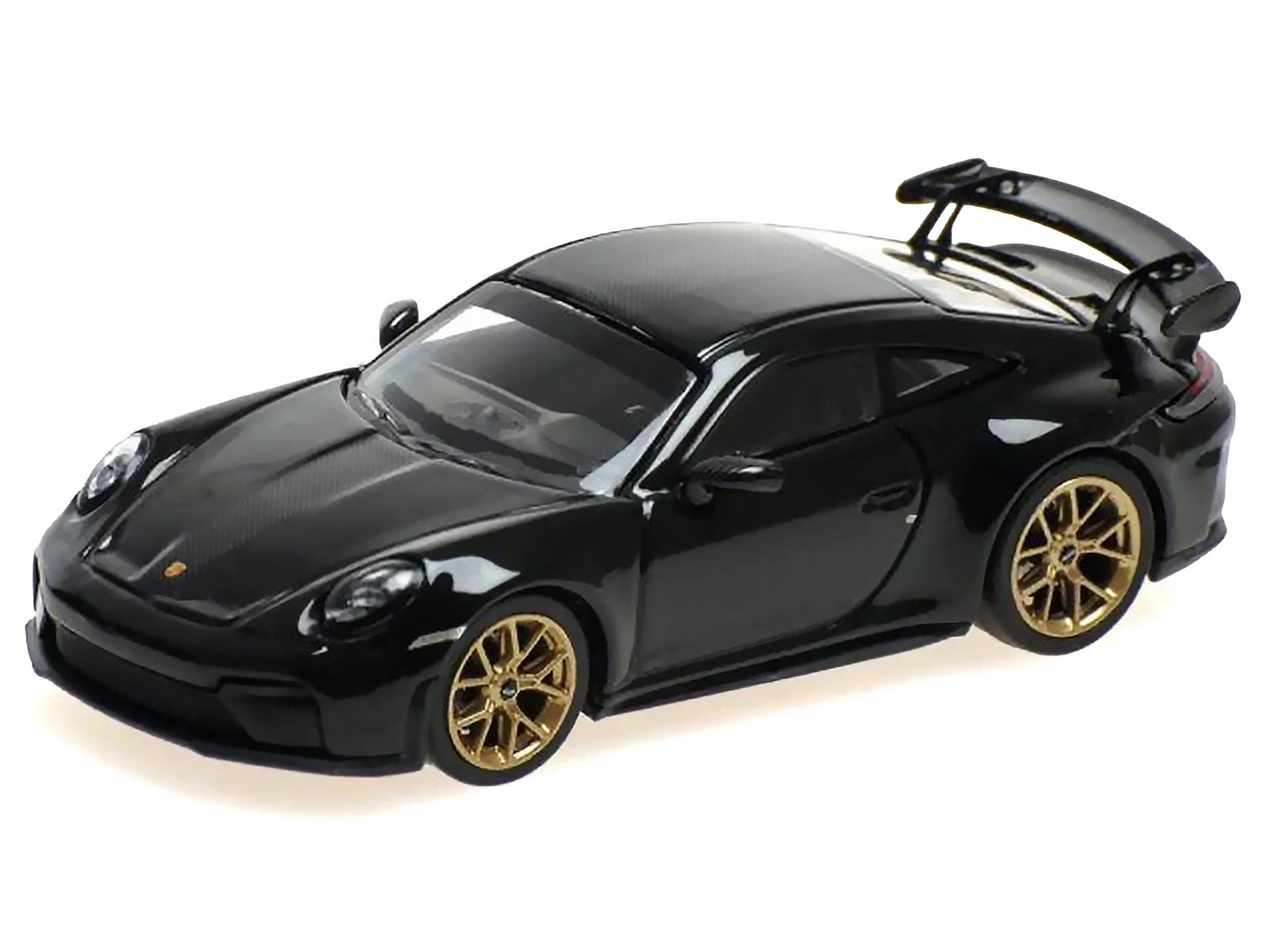 2025 Porsche 911 (992.2) GT3 Weissach Package Black with Carbon Stripe Limited Edition to 240 pieces Worldwide 1/64 Diecast Model Car by Minichamps - image 2
