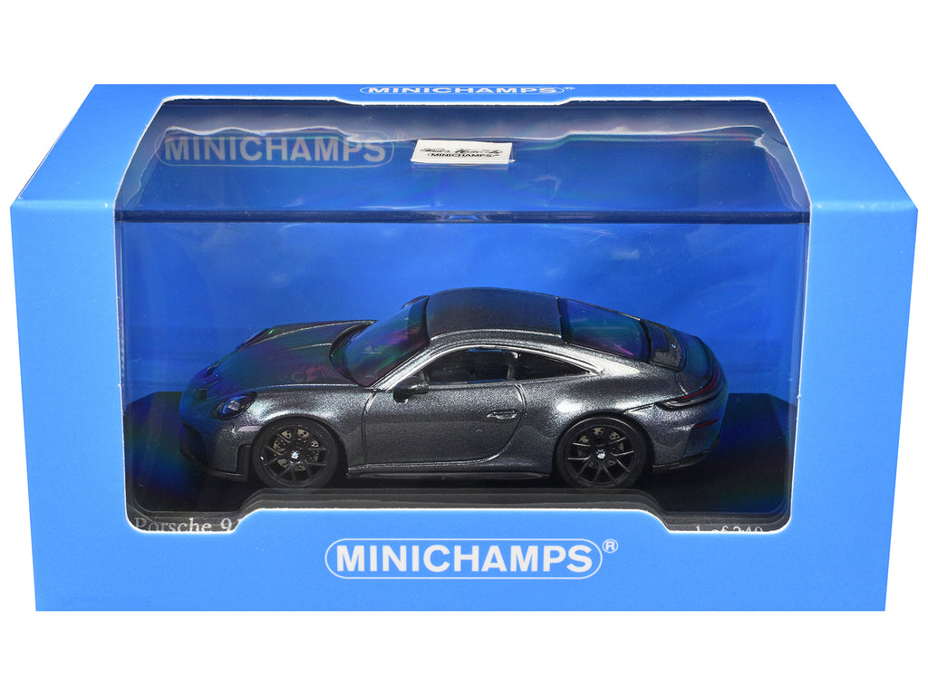 2025 Porsche 911 (992.2) GT3 Touring Gray Metallic Limited Edition to 240 pieces Worldwide 1/64 Diecast Model Car by Minichamps - image 3