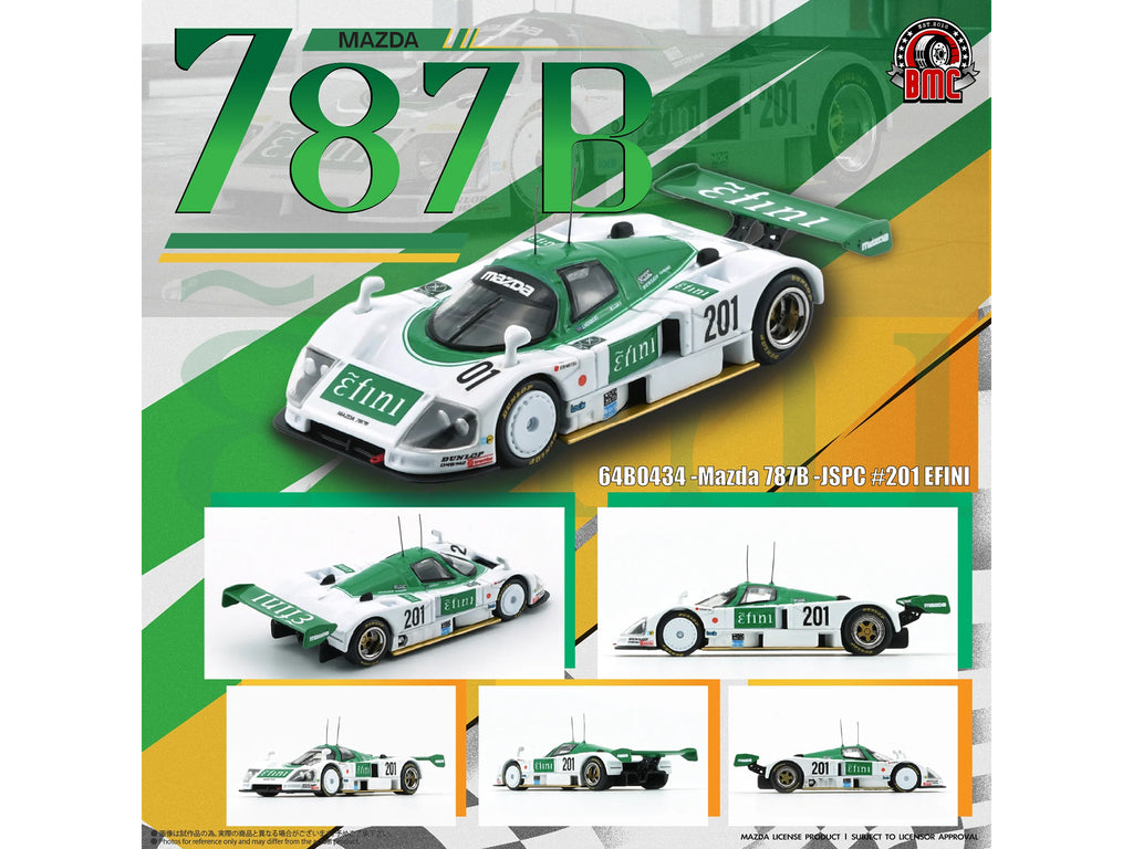 Mazda 787B #201 Johnny Herbert - Maurizio Sandro Sala "Efini" "All Japan Sports Prototype Car Endurance Championship" (1991) 1/64 Diecast Model Car by BM Creations - image 5