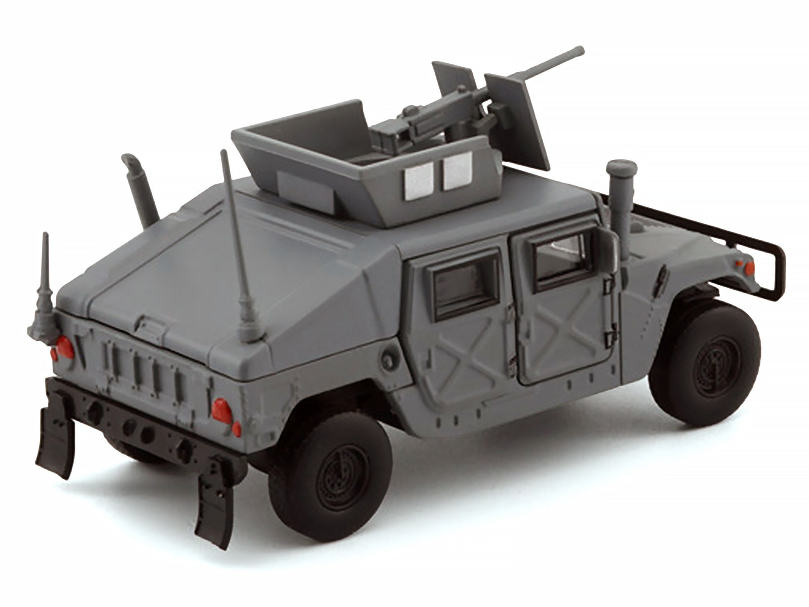 HUMVEE 4-CT Military Vehicle Matt Gray with Alternative Tops 1/64 Diecast Model Car by BM Creations - image 4
