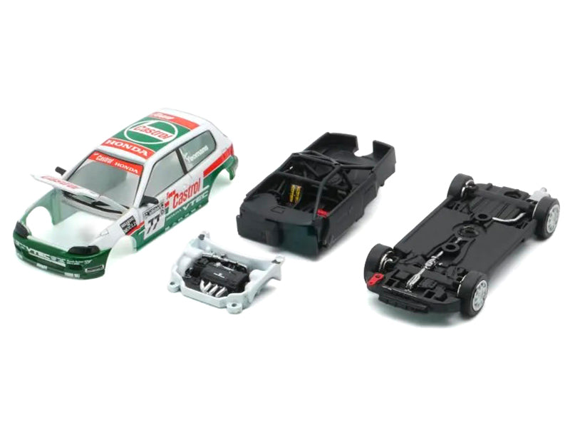 Honda Civic EG6 RHD (Right Hand Drive) #77 Team Castrol "National Saloon Car Cup" (1993) 1/64 Diecast Model Car by BM Creations - image 2