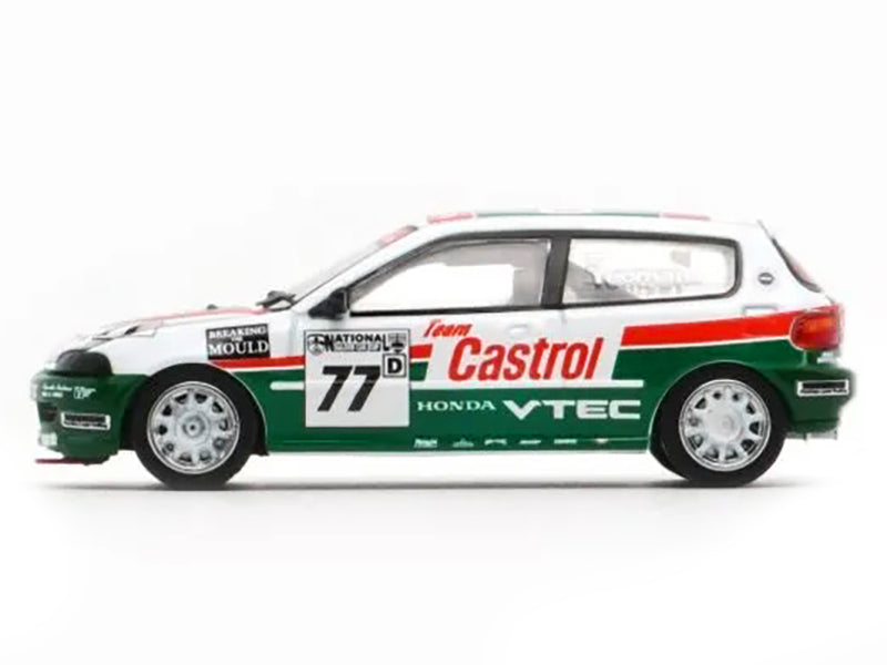 Honda Civic EG6 RHD (Right Hand Drive) #77 Team Castrol "National Saloon Car Cup" (1993) 1/64 Diecast Model Car by BM Creations - image 3