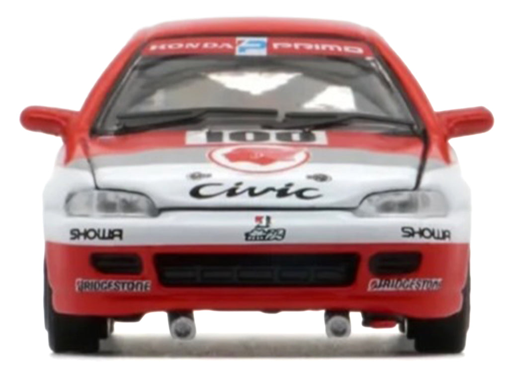 Honda Civic EG6 RHD (Right Hand Drive) #100 Osamu Nakako - Hideki Okada "Mugen Honda" "Japanese Touring Car Championship" (1993) 1/64 Diecast Model Car by BM Creations - image 4