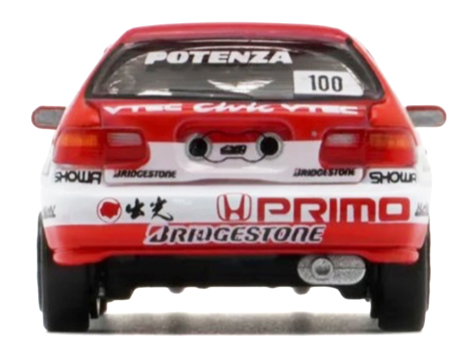 Honda Civic EG6 RHD (Right Hand Drive) #100 Osamu Nakako - Hideki Okada "Mugen Honda" "Japanese Touring Car Championship" (1993) 1/64 Diecast Model Car by BM Creations - image 5