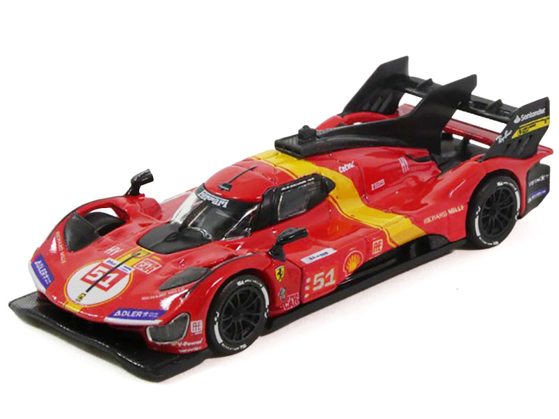Ferrari 499P #51 James Calado - Antonio Giovinazzi - Alessandro Pier Guidi "Ferrari AF Corse" Winner "24 Hours of Le Mans" (2023) 1/64 Diecast Model Car by Polistil - image 2