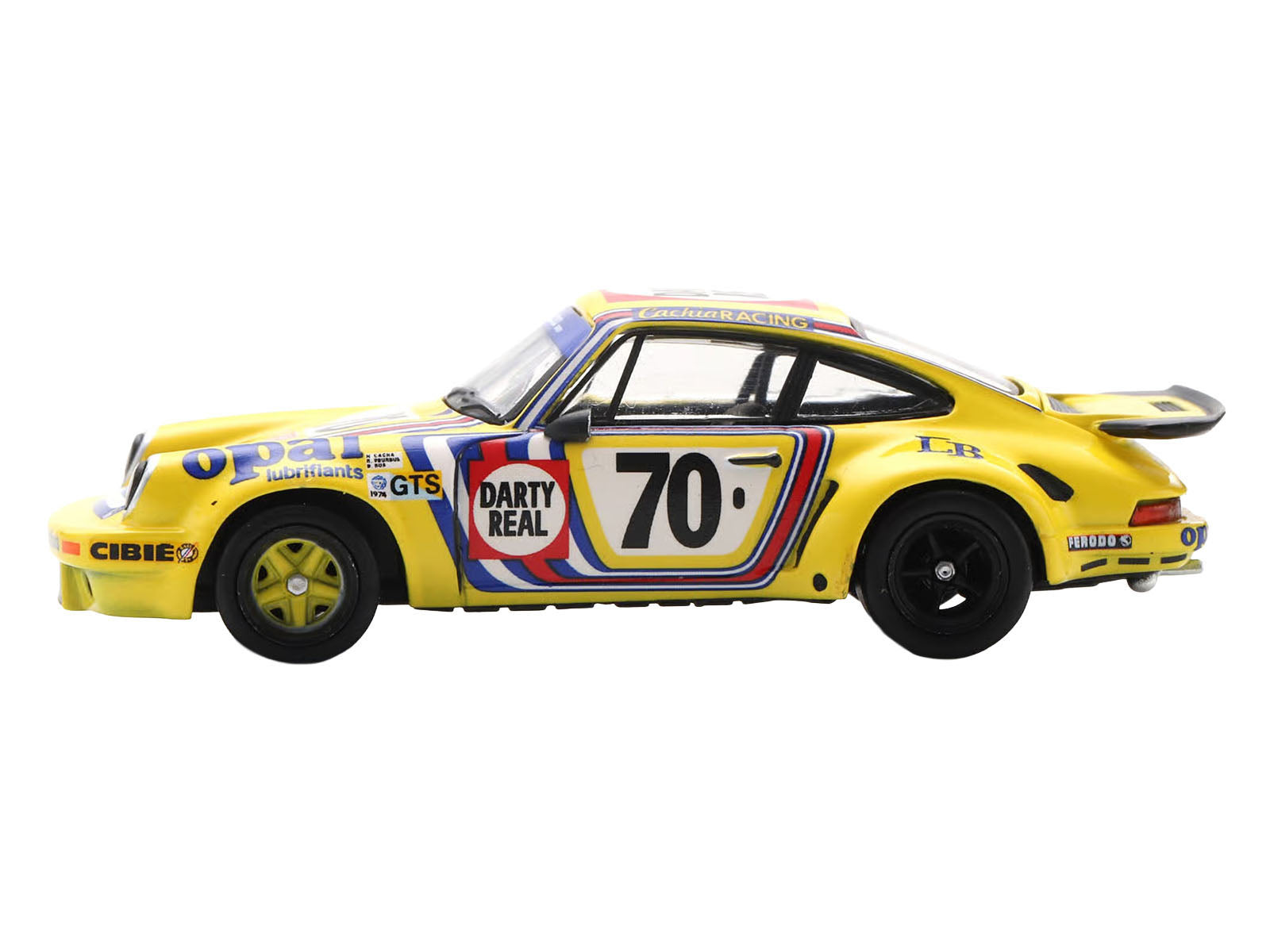 Porsche 911 Carrera RSR 3.0 #70 Henri Cachia - Raymound Touroul - Dennis Rua "ASA Cachia-Bondy" "24 Hours of Le Mans" (1974) 1/64 Model Car by Spark - image 2