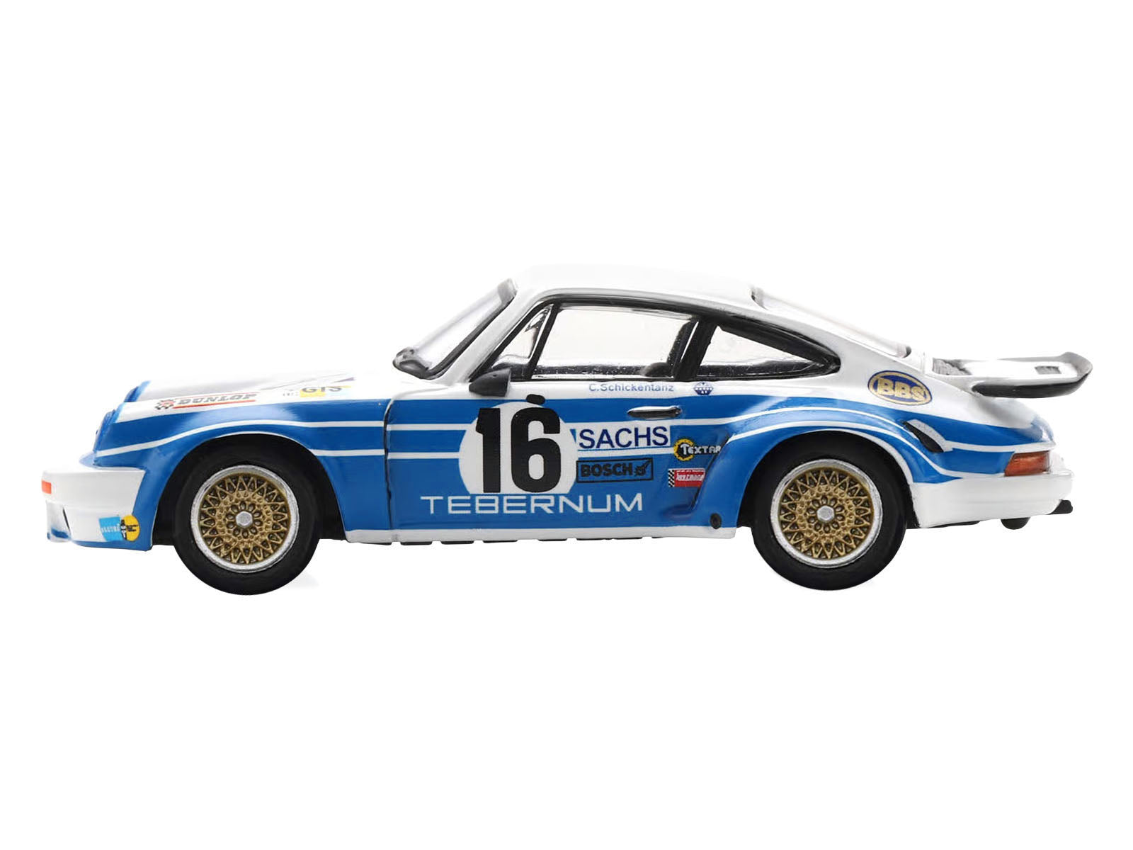 Porsche 911 Carrera RSR 3.0 #16 Clemens Schickentanz - Hartwig Bertrams "Joest Racing - Tebernum Racing" "24 Hours of Le Mans" (1975) 1/64 Model Car by Spark - image 2