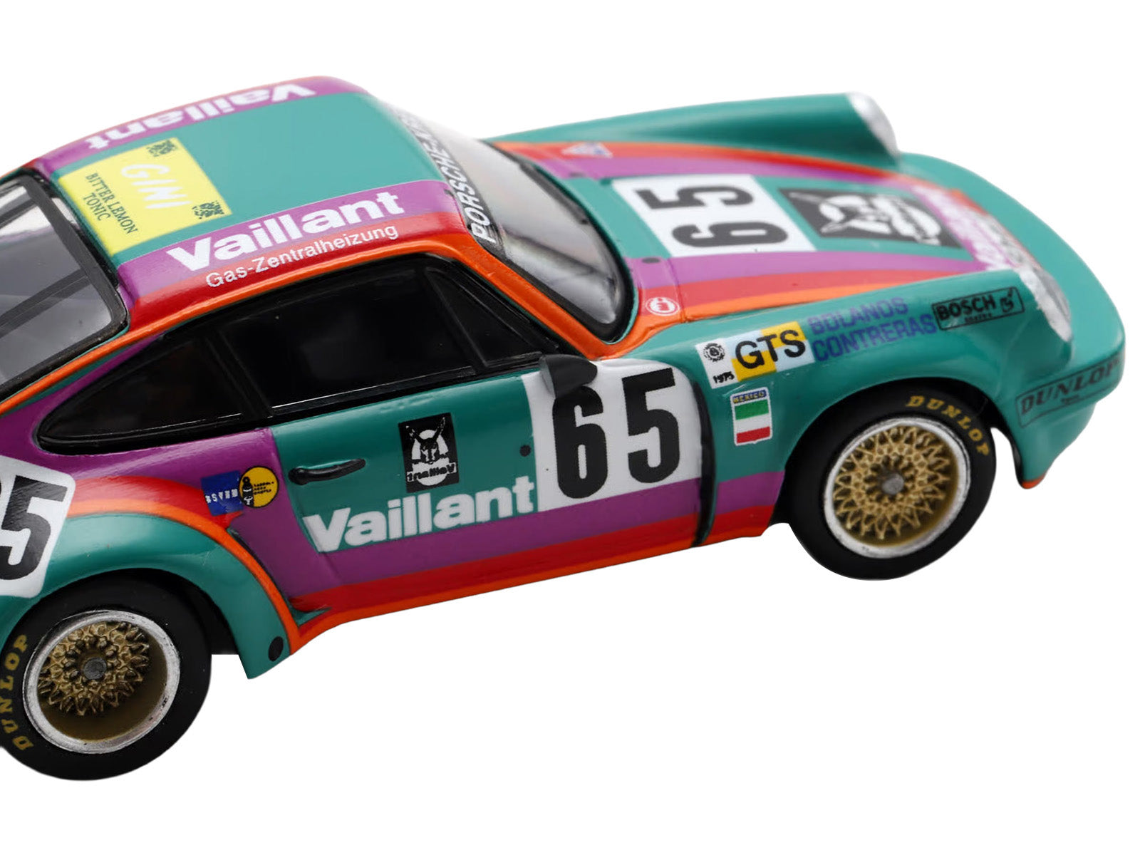 Porsche 911 Carrera RSR #65 Juan Carlos Bolanos - Andres Contreras - Billy Sprowls "Porsche Kremer Racing Team" "24 Hours of Le Mans" (1975) 1/64 Model Car by Spark - image 3
