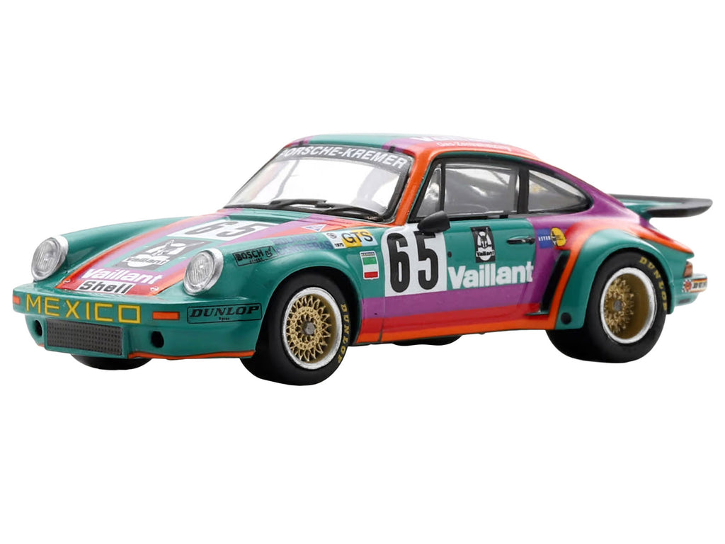 Porsche 911 Carrera RSR #65 Juan Carlos Bolanos - Andres Contreras - Billy Sprowls "Porsche Kremer Racing Team" "24 Hours of Le Mans" (1975) 1/64 Model Car by Spark - image 5