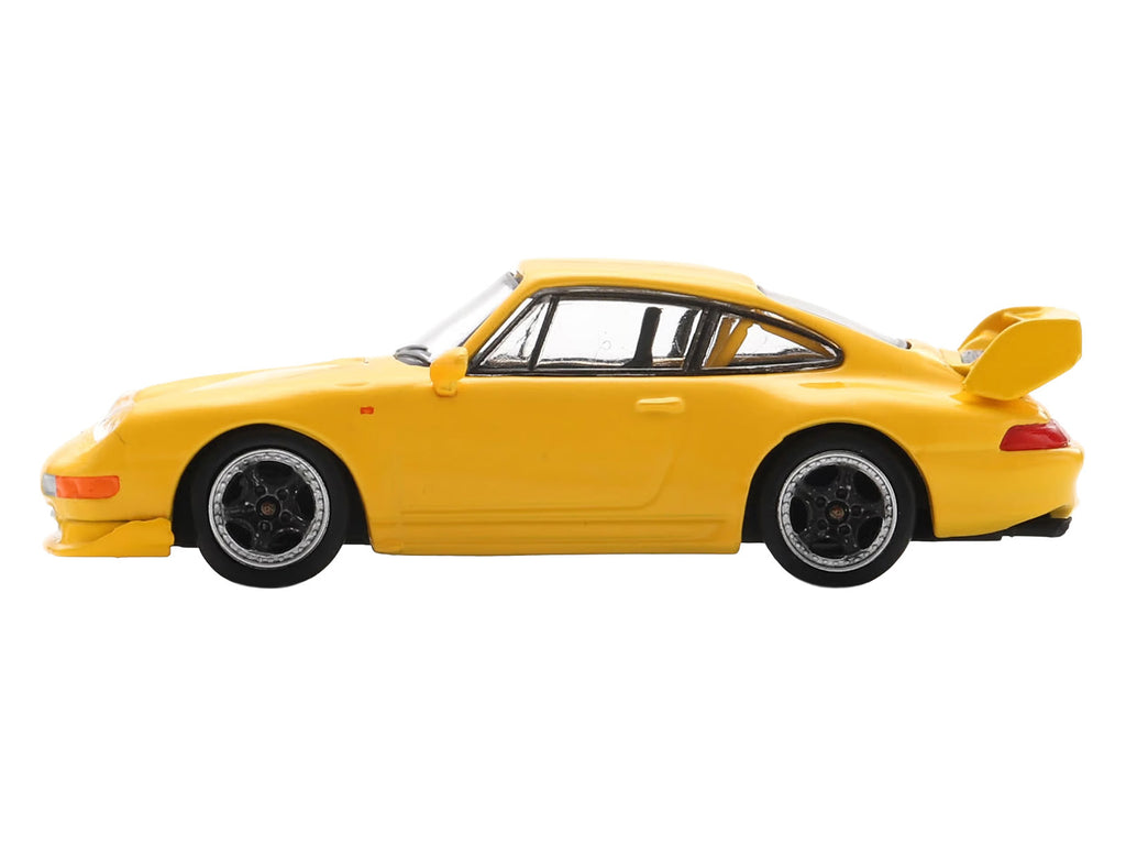 1995 Porsche 911 Carrera RS 3.8 Yellow 1/64 Model Car by Spark - image 2