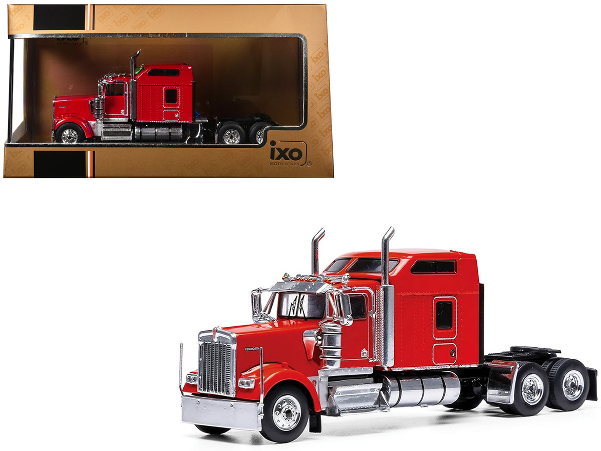 1990 Kenworth W900 Truck Tractor Red 1/64 Diecast Model by IXO Models - image 1