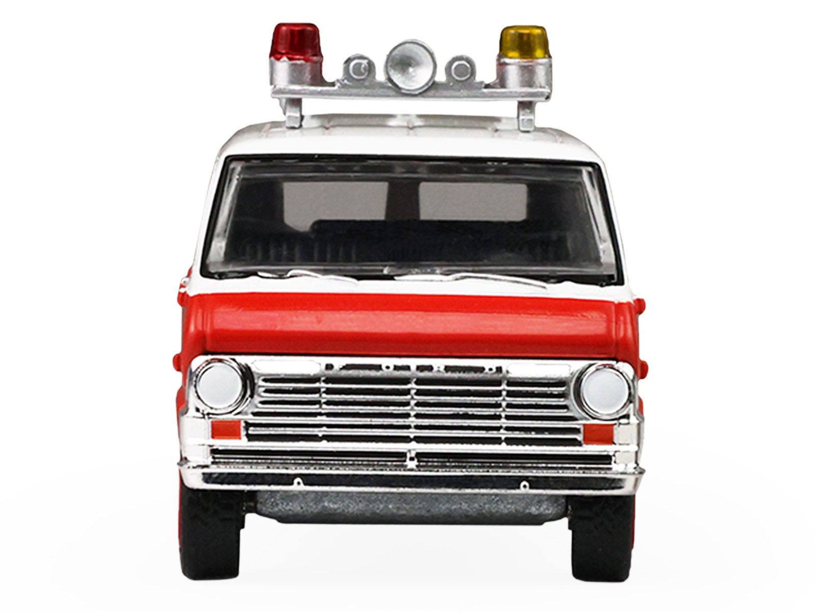 1969 Ford Econoline Ambulance "Los Angeles Fire Department" Red and White "Fire & Rescue" Series #5 1/64 Diecast Model Car by Greenlight - image 5