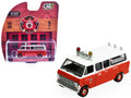 1969 Ford Econoline Ambulance "Los Angeles Fire Department" Red and White "Fire & Rescue" Series #5 1/64 Diecast Model Car by Greenlight