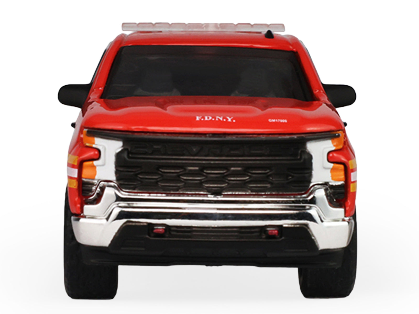2023 Chevrolet Silverado Pickup Truck with Camper Shell "FDNY (New York City Fire Department)" Red with Stripes "Fire & Rescue" Series #5 1/64 Diecast Model Car by Greenlight - image 5
