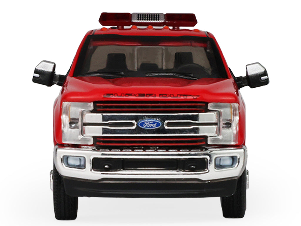 2018 Ford F-350 Pickup Truck "Los Angeles Fire Department" Red with White Stripes "Fire & Rescue" Series #5 1/64 Diecast Model Car by Greenlight - image 4