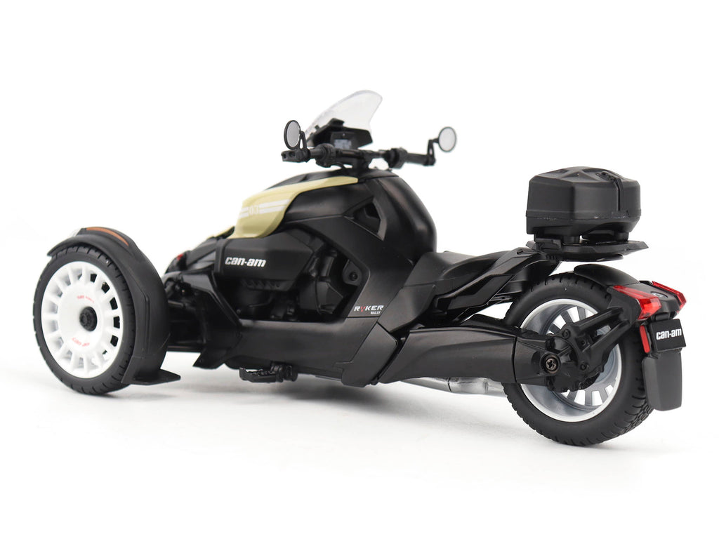 Can-Am Ryker Rally 3-Wheel Motorcycle Sand Storm and Black 1/12 Diecast Model by BRP Models - image 3