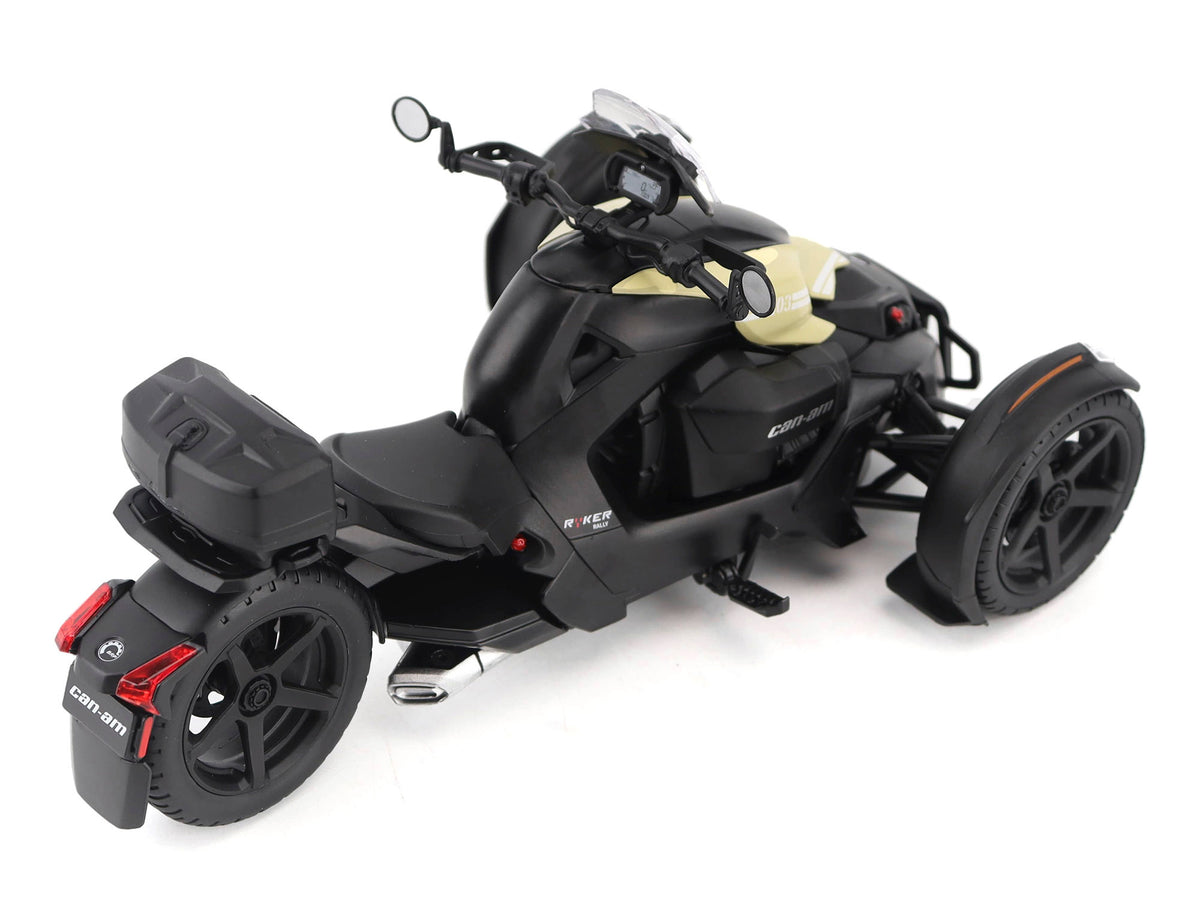 Can-Am Ryker Rally 3-Wheel Motorcycle Sand Storm and Black 1/12 Diecast Model by BRP Models - image 5