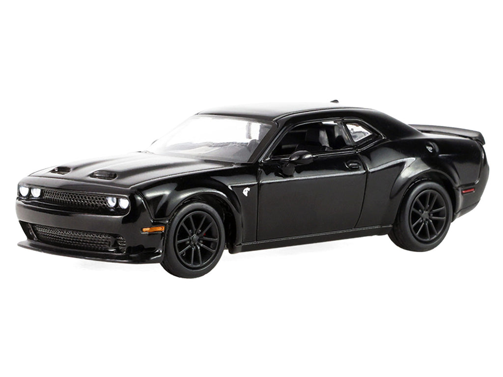 2023 Dodge Challenger SRT Hellcat Widebody Black "Auto Mall" Series 8 1/64 Diecast Model Car by Greenlight