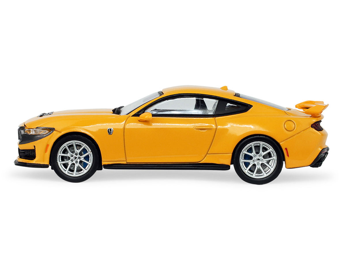 2024 Ford Mustang Dark Horse Yellow Splash Metallic "Auto Mall" Series 8 1/64 Diecast Model Car by Greenlight
