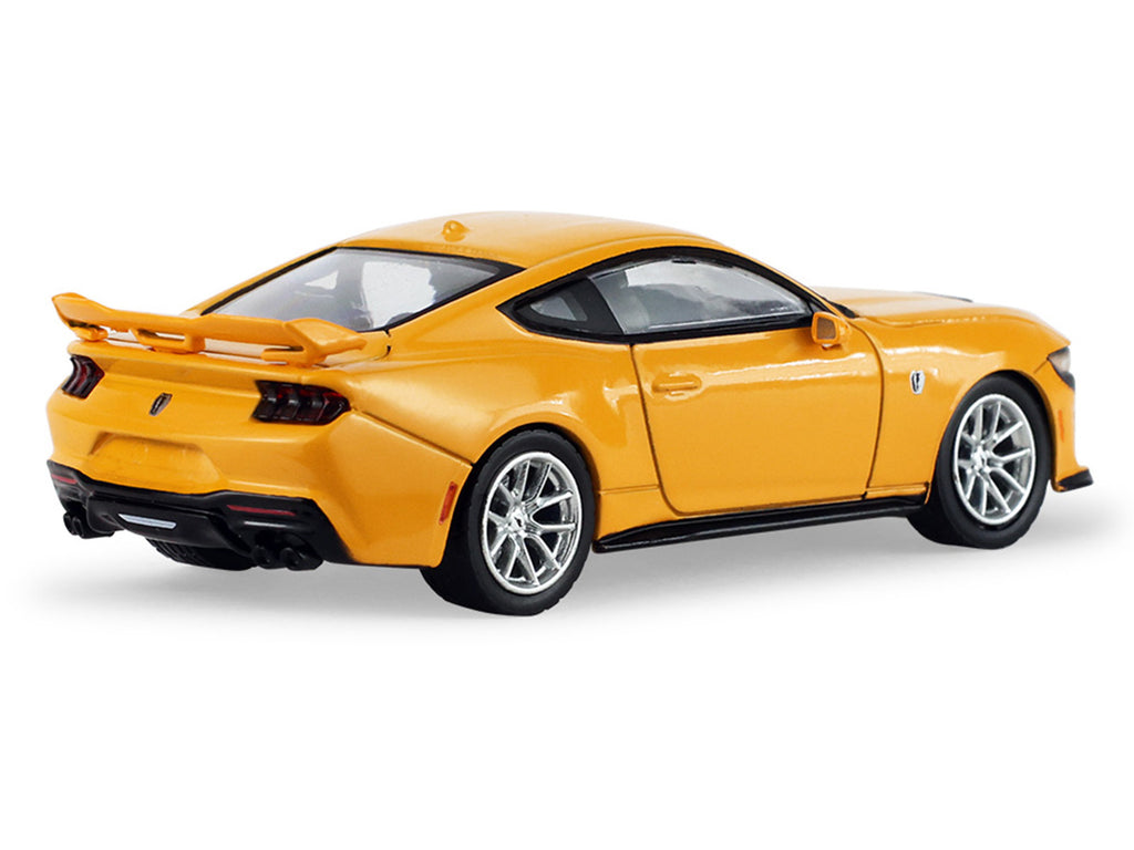 2024 Ford Mustang Dark Horse Yellow Splash Metallic "Auto Mall" Series 8 1/64 Diecast Model Car by Greenlight