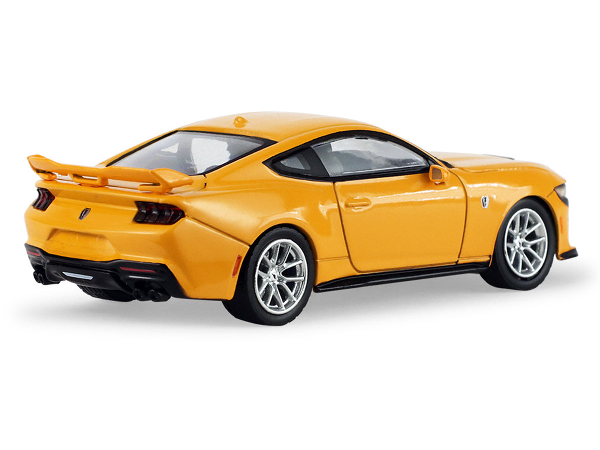 2024 Ford Mustang Dark Horse Yellow Splash Metallic "Auto Mall" Series 8 1/64 Diecast Model Car by Greenlight