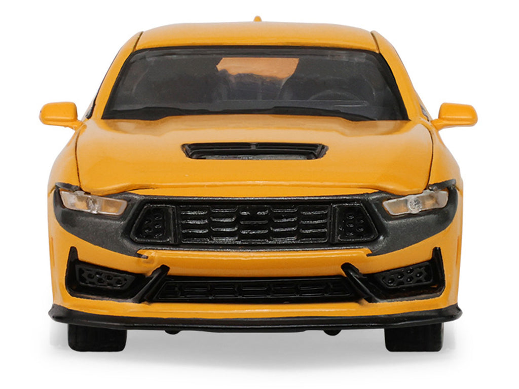 2024 Ford Mustang Dark Horse Yellow Splash Metallic "Auto Mall" Series 8 1/64 Diecast Model Car by Greenlight