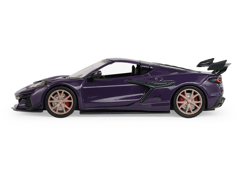 2025 Chevrolet Corvette ZR1 Hysteria Purple Metallic with Carbon Top "Auto Mall" Series 8 1/64 Diecast Model Car by Greenlight
