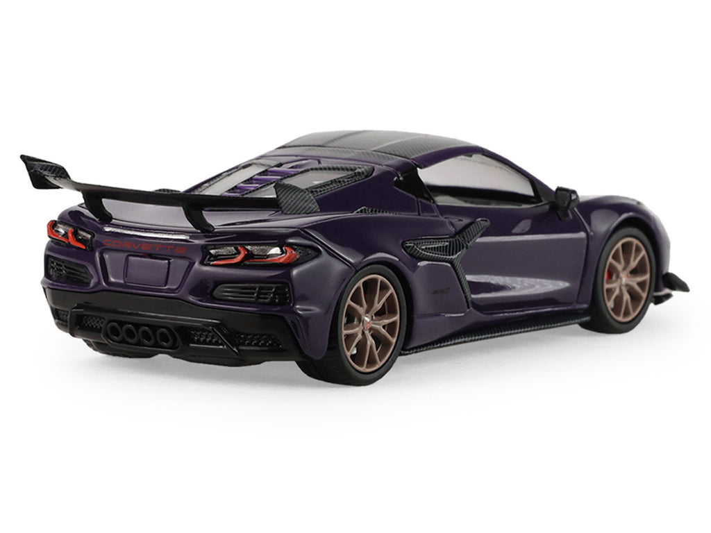 2025 Chevrolet Corvette ZR1 Hysteria Purple Metallic with Carbon Top "Auto Mall" Series 8 1/64 Diecast Model Car by Greenlight