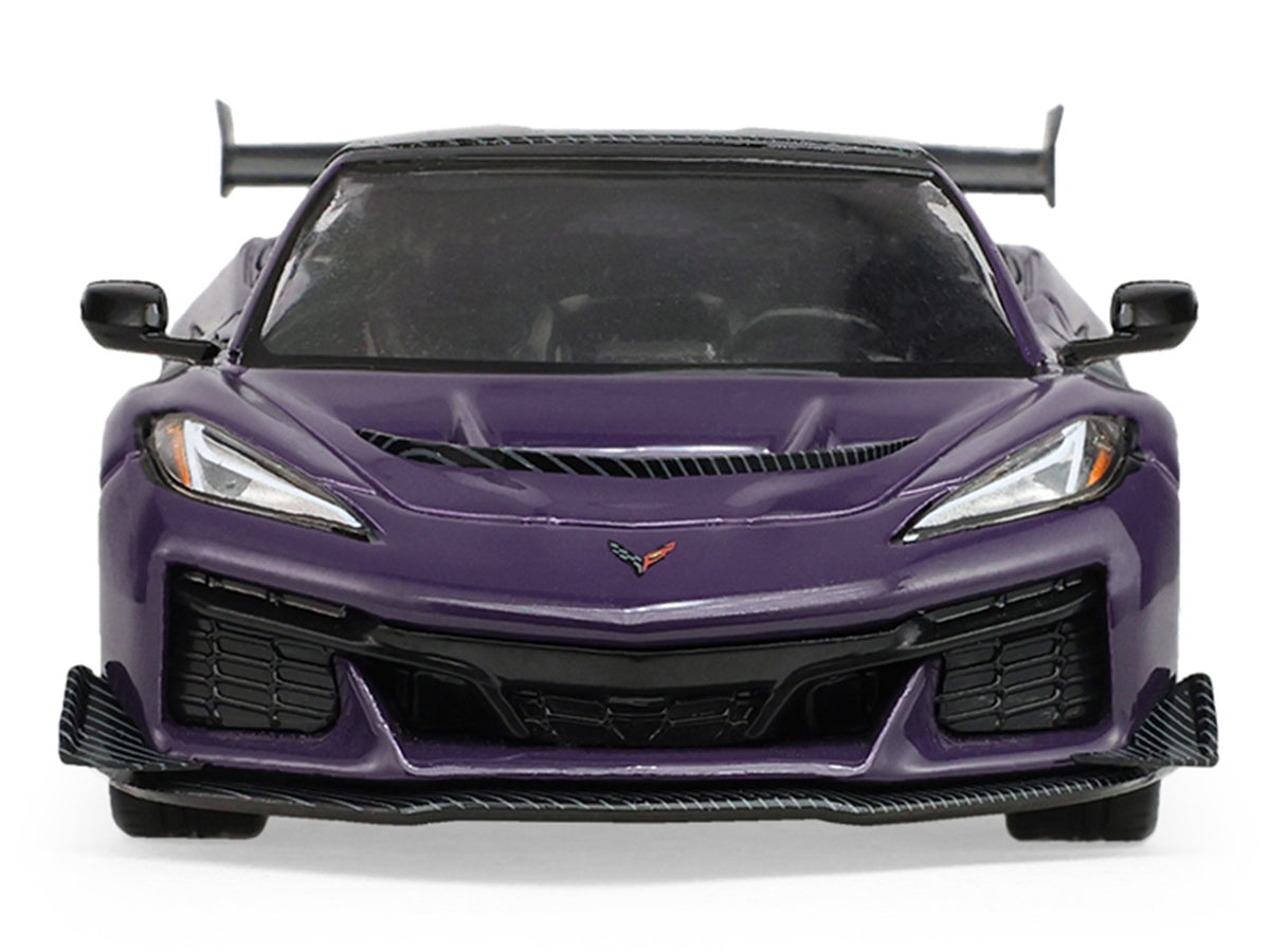 2025 Chevrolet Corvette ZR1 Hysteria Purple Metallic with Carbon Top "Auto Mall" Series 8 1/64 Diecast Model Car by Greenlight