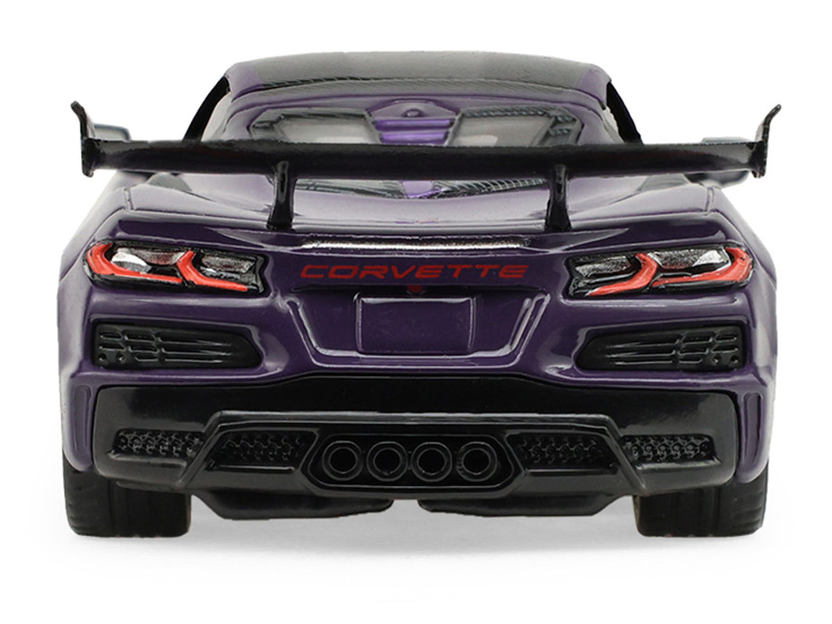 2025 Chevrolet Corvette ZR1 Hysteria Purple Metallic with Carbon Top "Auto Mall" Series 8 1/64 Diecast Model Car by Greenlight