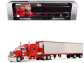 Peterbilt 589 with 78" Mid-Roof Sleeper and 53' Utility Trailer with Reefer "Blackjack Express LLC" Red "Big Rigs" Series II #6 1/64 Diecast Model by DCP/First Gear
