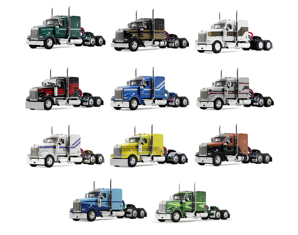 Kenworth W900 Legacy Edition Set of 11 pieces Limited Edition to 1000 pieces Worldwide 1/64 Diecast Model by DCP/First Gear