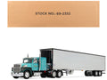Ford LTL 9000 with 48" Flat Top Sleeper and 53' Utility Trailer with Reefer "Red’s Favorites - Tom Sercombe" Turquoise Metall