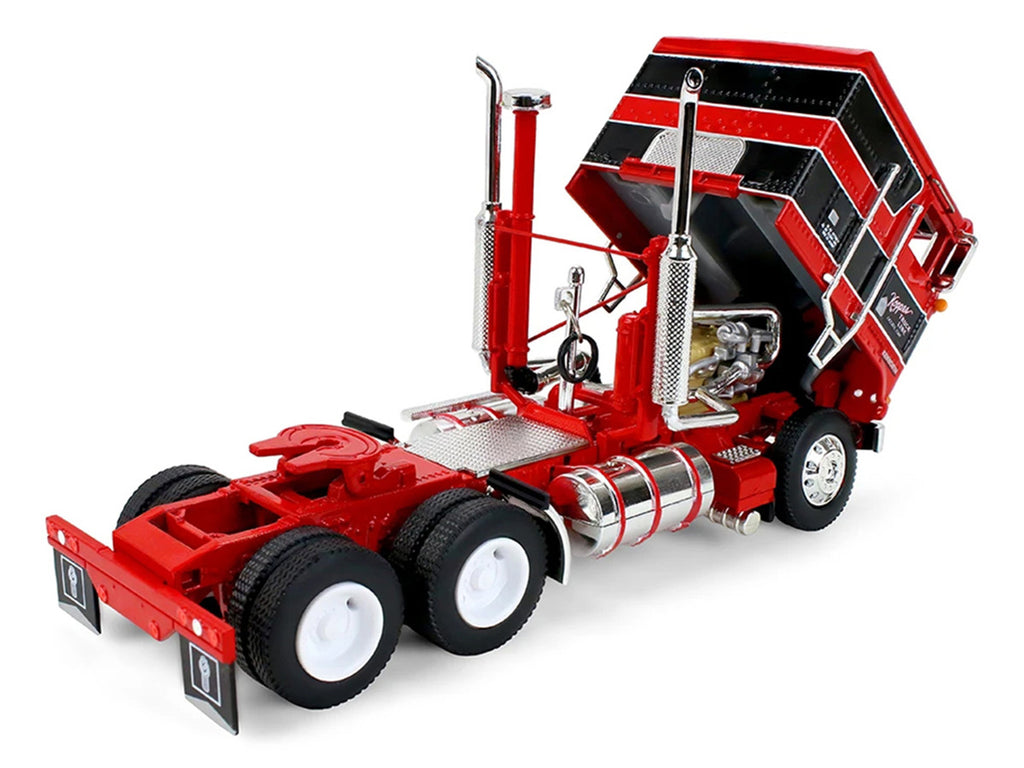 Kenworth K100 COE Flat Top with 45' Wilson Livestock Trailer Koppes Truck Line Red 1/64 Diecast by First Gear