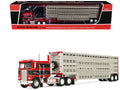 Kenworth K100 COE Flat Top with 45' Wilson Livestock Trailer Koppes Truck Line Red 1/64 Diecast by First Gear