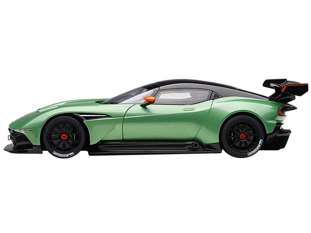 Aston Martin Vulcan Apple Tree Green Metallic with Orange Accents and Carbon Top 1/18 Model Car by Autoart - image 3