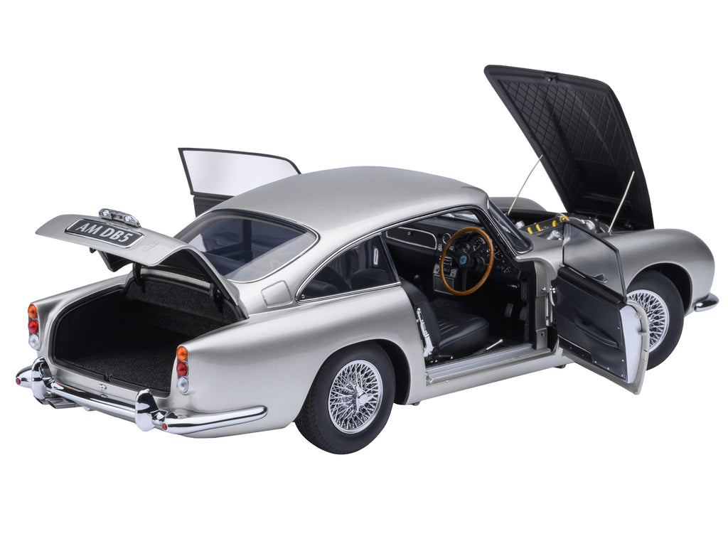 Aston Martin DB5 RHD (Right Hand Drive) Birch Silver 1/18 Model Car by Autoart - image 2