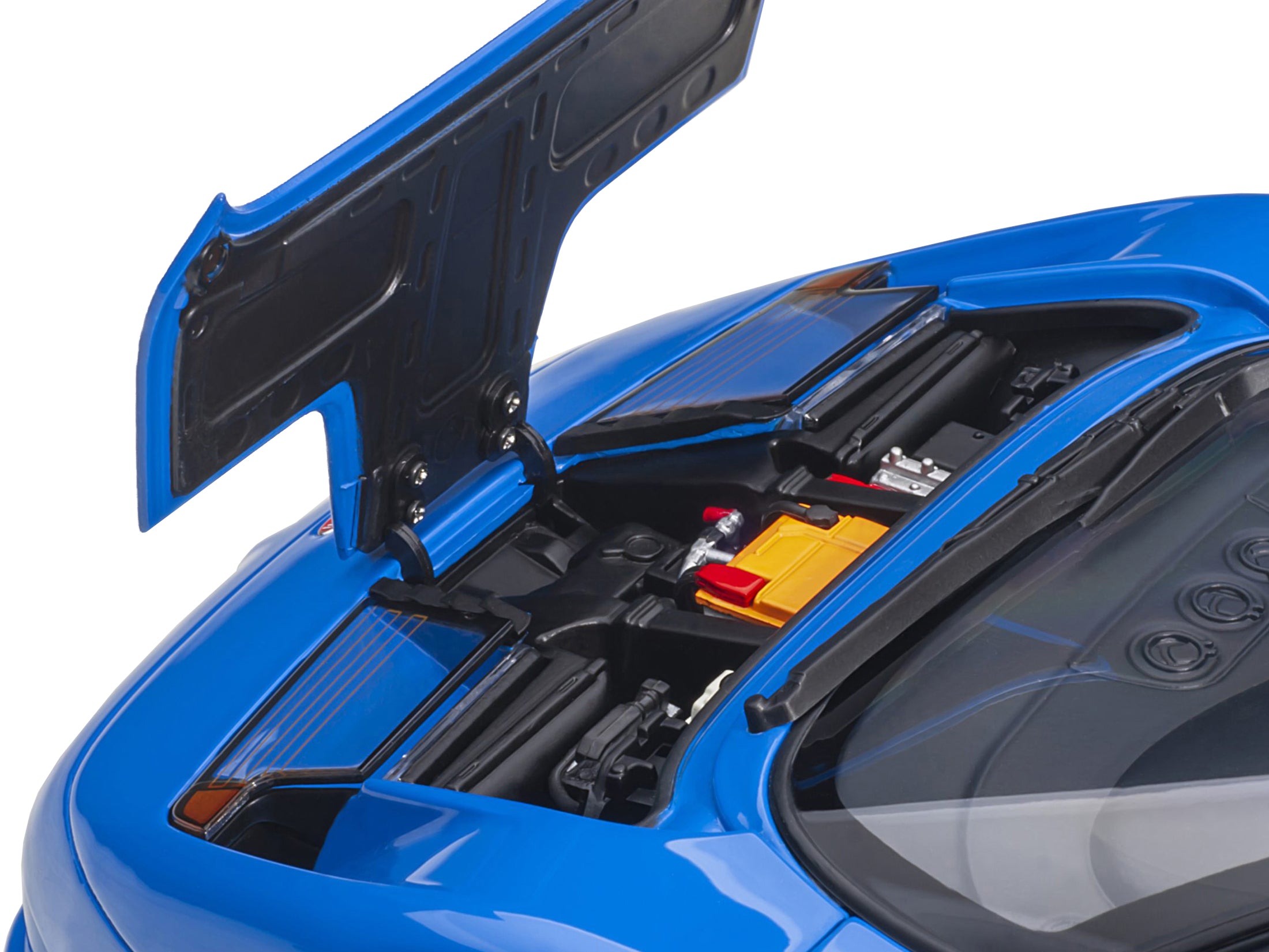 Bugatti EB110 SS Super Sport French Racing Blue with Silver Wheels 1/18 Model Car by Autoart - image 3