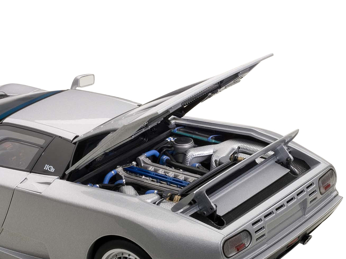 Bugatti EB110 GT Silver 1/18 Diecast Car Model by Autoart - image 3