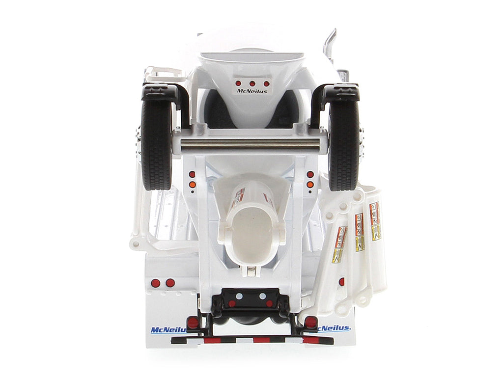 Kenworth T880 SFFA with McNeilus Bridgemaster Concrete Mixer White "Transport Series" 1/50 Diecast Model by Diecast Masters