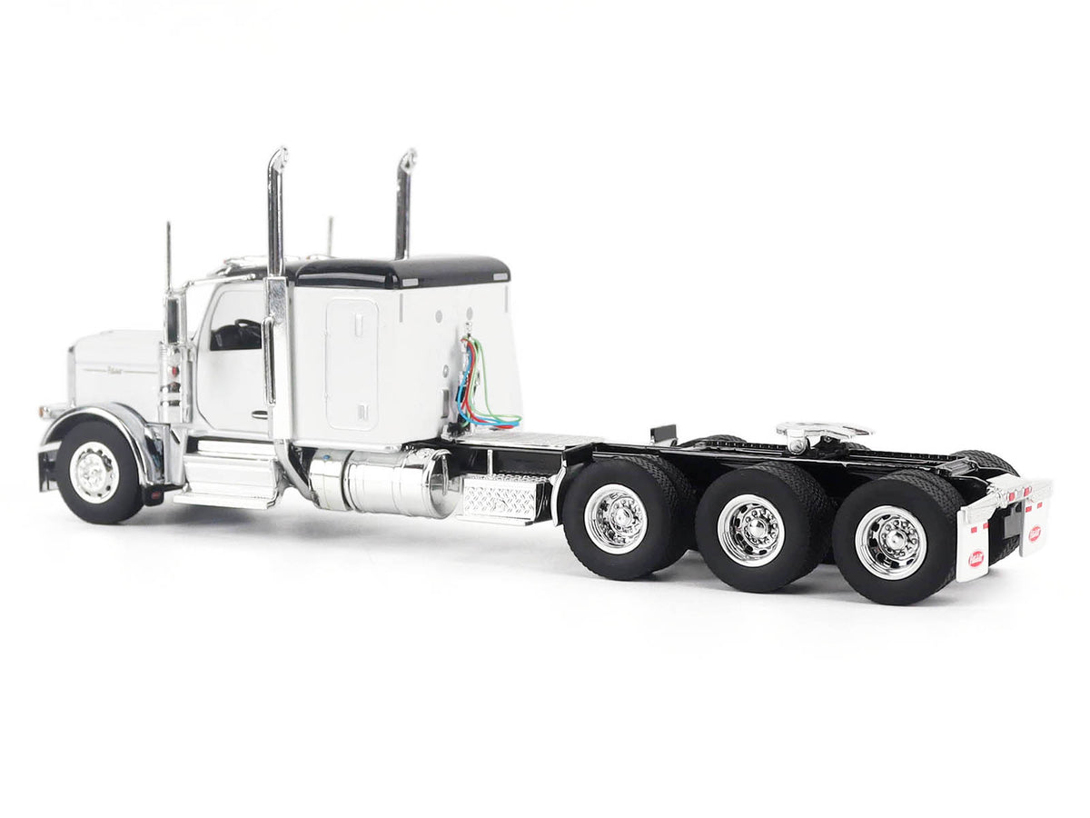 Peterbilt 589 Legendary Package Truck Tractor with 58" Sleeper White with Black Top "Transport Series" 1/50 Diecast Model by Diecast Masters - image 4