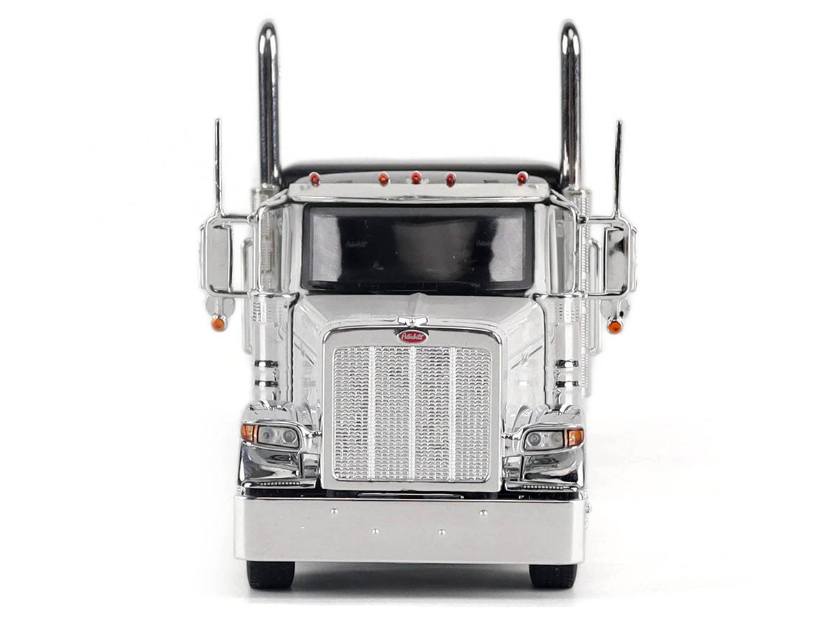 Peterbilt 589 Legendary Package Truck Tractor with 58" Sleeper White with Black Top "Transport Series" 1/50 Diecast Model by Diecast Masters - image 5