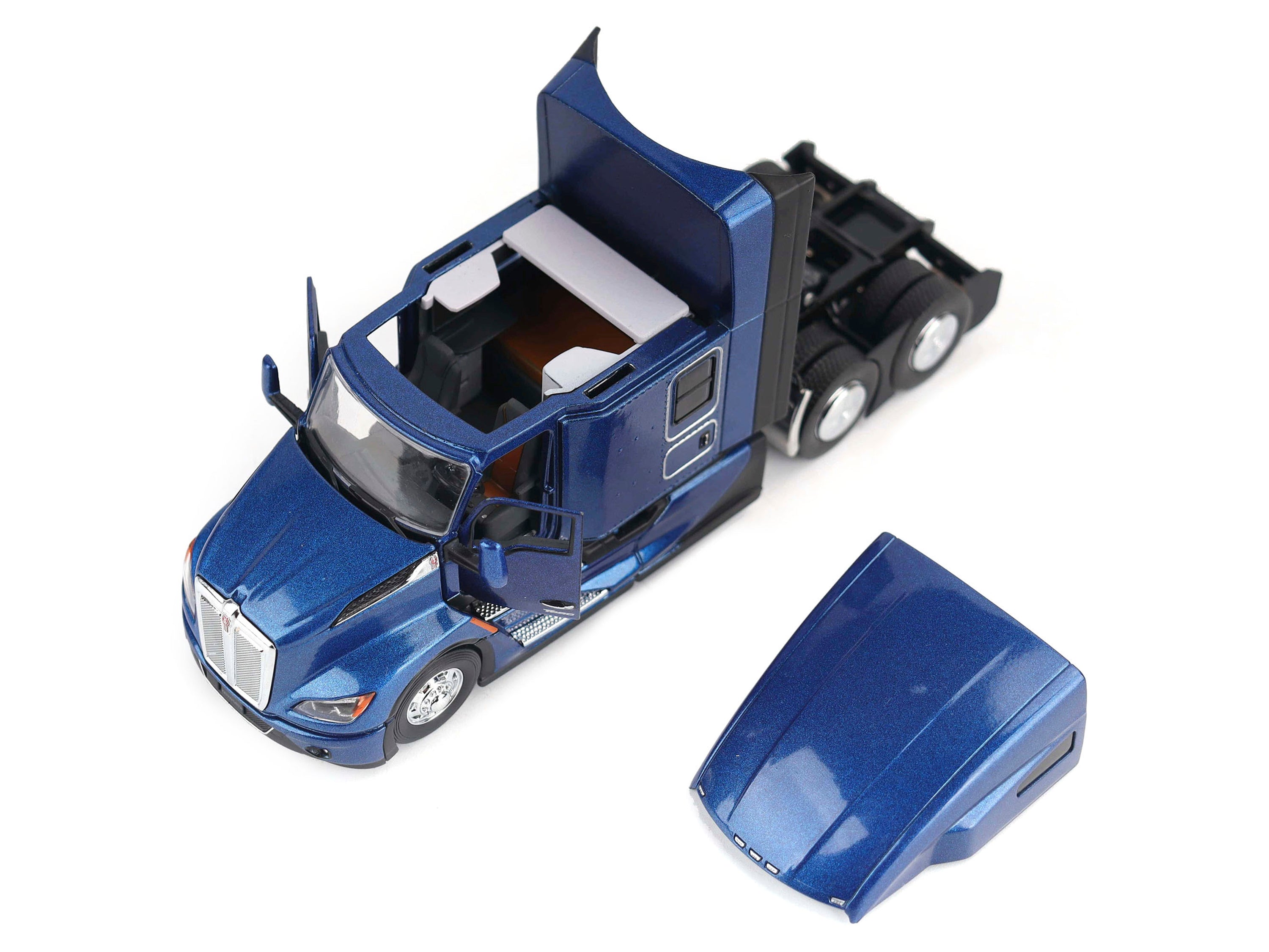 Kenworth T680 Truck Tractor Deep Cerulean Blue Metallic "Transport Series" 1/50 Diecast Model by Diecast Masters - image 3