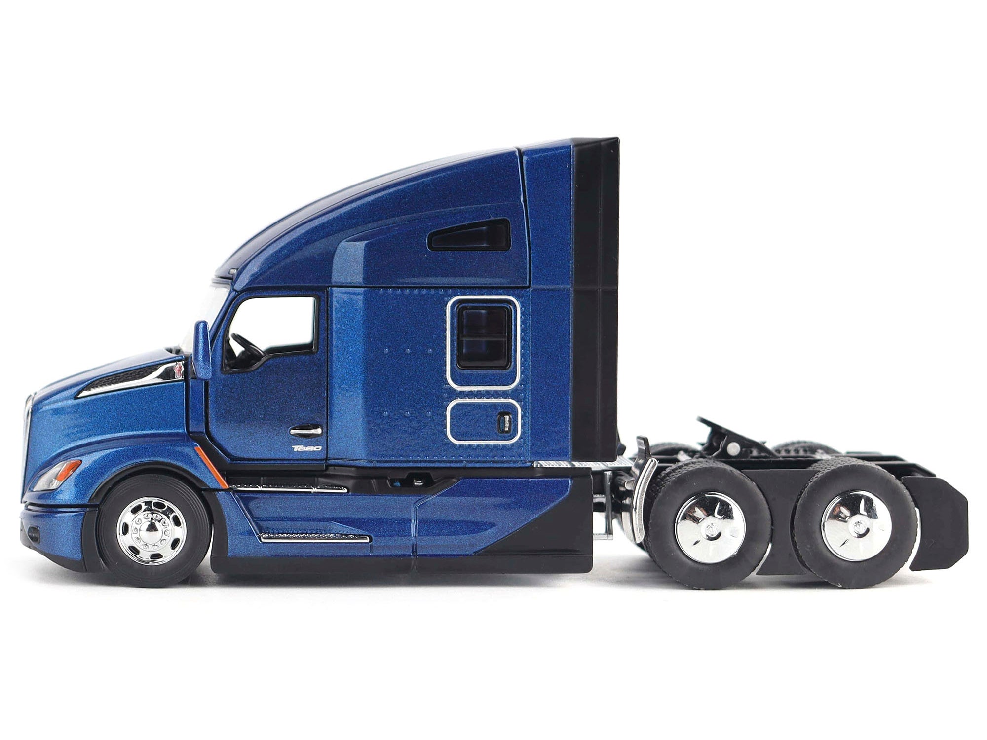 Kenworth T680 Truck Tractor Deep Cerulean Blue Metallic "Transport Series" 1/50 Diecast Model by Diecast Masters - image 4