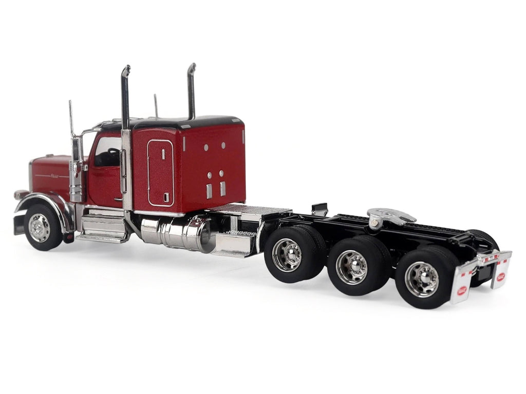 Peterbilt 589 Tridem-Axle Legendary Package Truck Tractor with 58" Sleeper Legendary Red "Transport Series" 1/64 Diecast Model by Diecast Masters