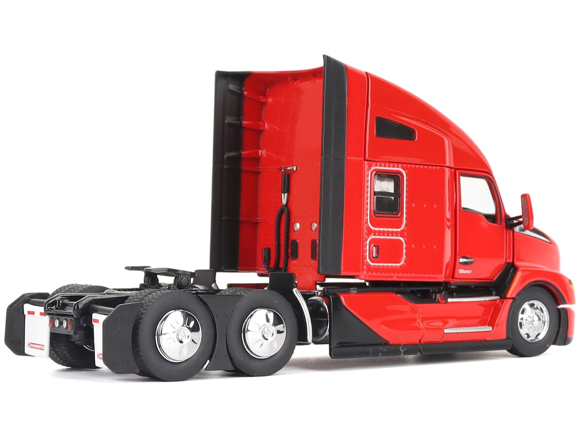 Kenworth T680 76" High Roof Sleeper Cab Truck Tractor Viper Red "Transport Series" 1/50 Diecast Model by Diecast Masters - image 3